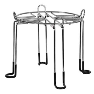 ylovan water filter stand countertop stainless steel compatible with berkey wire stand with rubberized non-skid feet for gravity fed water filters - multifunction stand (water filter_01_8in)