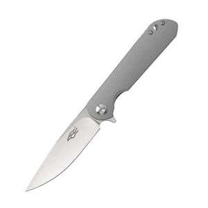 firebird ganzo fh41-cg pocket folding knife d2 steel blade g10 handle with clip hunting fishing camping outdoor edc knife (grey)