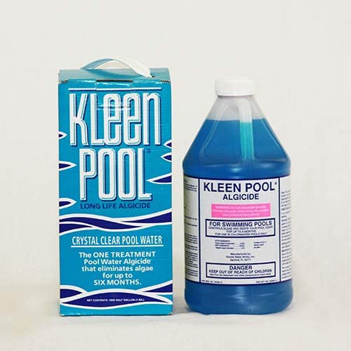 KLEEN POOL 6 Month Pool Algaecide - 1/2 Gallon Treats 7.5k-15k Gallon Pool