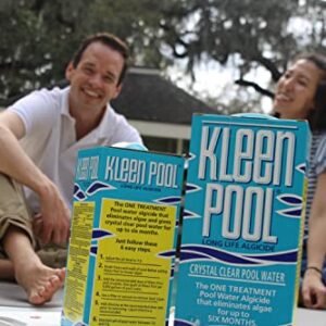 KLEEN POOL 6 Month Pool Algaecide - 1/2 Gallon Treats 7.5k-15k Gallon Pool