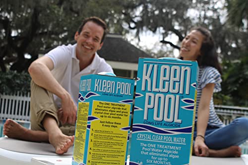 KLEEN POOL 6 Month Pool Algaecide - 1/2 Gallon Treats 7.5k-15k Gallon Pool