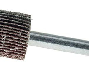 Weiler 30717 3/4" x 3/4" x 80AO Wolverine Coated Abrasive Flap Wheel, 1/4" Stem (Pack of 10)