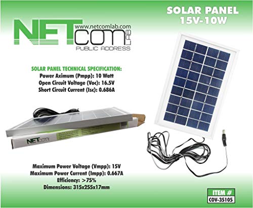 Netcom Lab Solar Panel 10w-15V