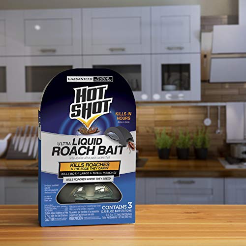 Hot Shot Ultra Liquid Roach Bait, 3-count