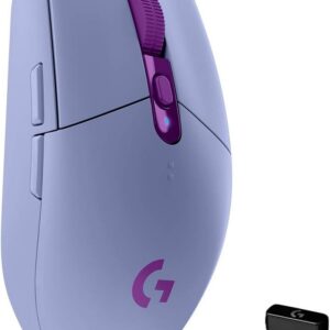 Logitech G305 LIGHTSPEED Wireless Gaming Mouse, Hero 12K Sensor, 12,000 DPI, Lightweight, 6 Programmable Buttons, 250h Battery Life, On-Board Memory, PC/Mac - Lilac