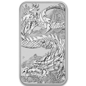 2023 P Lot of (20) 1 oz Australian Silver Dragon Rectangular Bar Coins Brilliant Uncirculated with Certificates of Authenticity $1 BU