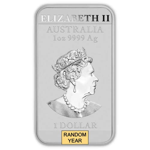 2018 - Present (Random Year) P Lot of (10) 1 oz Silver Bars Australia Perth Mint Dragon Series Rectangular Coins Brilliant Uncirculated with Certificates of Authenticity $1 BU