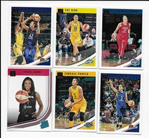 2019 donruss wnba basketball complete hand collated set of 100 cards - includes 12 rookie cards (#89-#100) and seimone augustus, sue bird, angel mccoughtry, breanna stewart, elena delle donne, diana taurasi, sylvia fowles, tina charles, brittney griner, c
