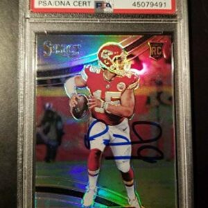 Patrick Mahomes 2017 Panini Select RC Silver Prizm PSA GEM MINT 10 AUTO 10 1/1 - Football Slabbed Autographed Cards