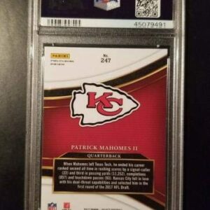 Patrick Mahomes 2017 Panini Select RC Silver Prizm PSA GEM MINT 10 AUTO 10 1/1 - Football Slabbed Autographed Cards