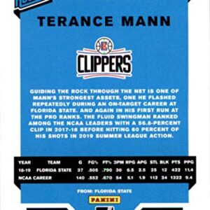 2019-20 Donruss Basketball #242 Terance Mann Los Angeles Clippers RC Rated Rookie Official NBA Trading Card by Panini America