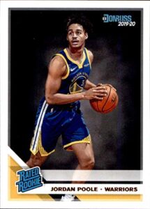 2019-20 donruss basketball #226 jordan poole golden state warriors rc rated rookie official nba trading card by panini america