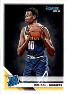 2019-20 donruss basketball #234 bol bol denver nuggets rc rated rookie official nba trading card by panini america