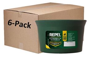 repel insect citronella candle, pack of 6