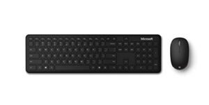 microsoft bluetooth desktop - matte black. slim, compact, wireless bluetooth keyboard and mouse combo. extra - long battery life. works with bluetooth enbaled pcs/mac