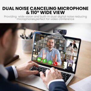 VITADE Webcam 1080P 60fps with Microphone for Streaming, 682H Pro HD USB Computer Web Camera Video Cam for Gaming Conferencing Mac Windows Desktop PC Laptop Xbox Skype OBS Twitch YouTube Xsplit