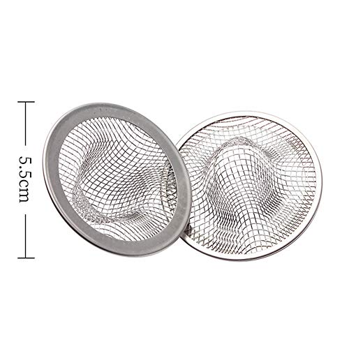 litymitzromq Sewer Plug Floor Drain Cover,2Pcs Round Iron Bathroom Drain Filter Net Cover Hair Dirt Floor Strainer Stopper Silver 2pcs