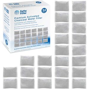 fette filter - countertop distillers water filters compatible with megahome and other counter top water distiller models - pack of 24