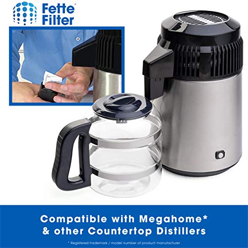 Fette Filter - Countertop Distillers Water Filters Compatible with Megahome and Other Counter Top Water Distiller Models - Pack of 24