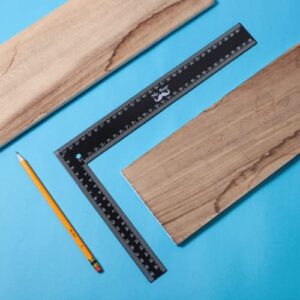 Mr. Pen- Carpenter Square, Framing Square, 8 inch x 12 inch , Carpenters Square , Right Angle Ruler, Framing Tools, L Shape Ruler, Metal Square, Steel Square