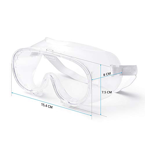 XIFU Ourlook Safety Protective Goggles, Crystal Clear & Anti-Fog Design, High Impact Resistance, Perfect Eye Protection for Lab, Chemical, and Workplace Safety Goggles