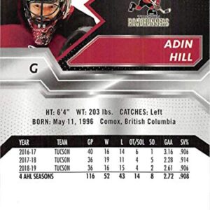 2019-20 Upper Deck AHL #35 Adin Hill RC Rookie Tucson Roadrunners Hockey Trading Card