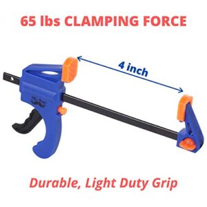Mr. Pen- Clamps, Grip Clamp 4 Inch, 2 Pack, Light Duty, Clamps for Woodworking, Wood Clamps, Woodworking Tools, C Clamp, Woodworking Clamps, Wood Working Tools, Bar Clamp, Wood Working, Wood Tools