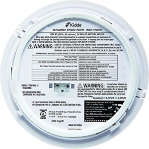 Kidde Hardwired Smoke Detector, 10-Year Battery Backup, Interconnect, Test-Silence Button