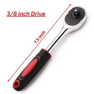 Mr. Pen 7.5-Inch Dual Direction Gear Ratchet, 3/8 Inch Drive, Chrome Vanadium Steel