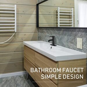 Black Bathroom Sink Faucet Single Hole matte black bathroom faucet Vanity Basin Mixer Tap with Deck Mount