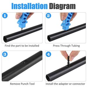 1/4 inch Blank Distribution Tubing Installation tool，Irrigation Fittings Installation tool， for Easier 1/4" Inch Fitting & Emitter Insertion