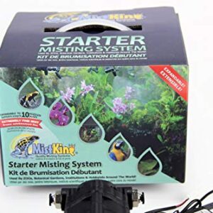 MistKing – Starter Misting System, 5th Gen | Used by Zoos, Botanical Gardens, Institutions & Hobbyists | Expandable to 10 Nozzles | Extremely Fine Mist | 50 Micron Droplets | MKSMS5-125-50