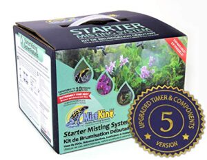 mistking – starter misting system, 5th gen | used by zoos, botanical gardens, institutions & hobbyists | expandable to 10 nozzles | extremely fine mist | 50 micron droplets | mksms5-125-50