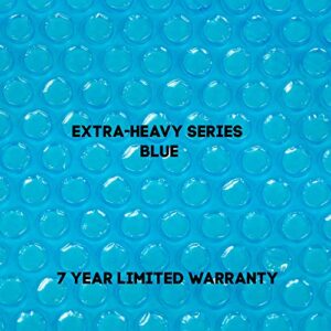 Harris C.R.S. Heat Retention Solar Covers for In-Ground Swimming Pools | Retain Sun/Solar Heat by Lowering Your Evaporation Rate Up to 75% | (14' x 28', Heavy Series Blue)