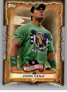 2020 topps wwe road to wrestlemania roster #wm-28 john cena wrestling trading card