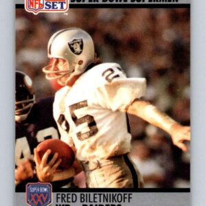 1990 Pro Set NFL Football Super Bowl 160#45 Fred Biletnikoff Oakland Raiders Official Trading Card of the National Football League