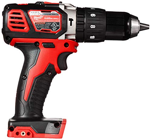 Milwaukee 2607-20 1/2'' 1,800 RPM 18V Lithium Ion Cordless Compact Hammer Drill / Driver with Textured Grip, All Metal Gear Case, and LED Lighting (Bare Tool) (Renewed)