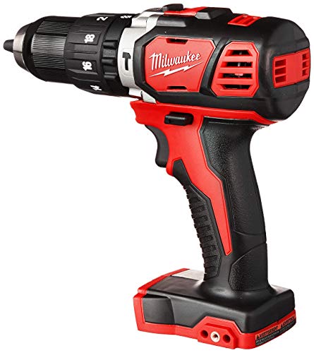 Milwaukee 2607-20 1/2'' 1,800 RPM 18V Lithium Ion Cordless Compact Hammer Drill / Driver with Textured Grip, All Metal Gear Case, and LED Lighting (Bare Tool) (Renewed)