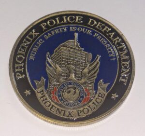 phoenix police department challenge art coin