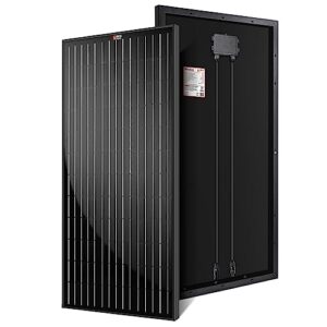 rich solar 100 watt 12 volt premium monocrystalline solar panel all black