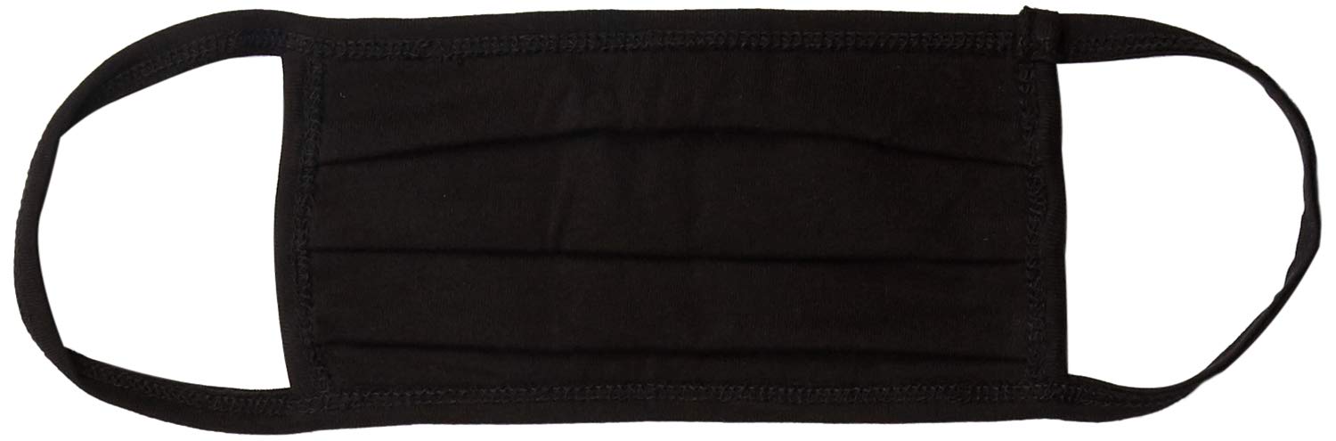 Amazon Essentials Reusable Face Cover, Black (Pack of 3)