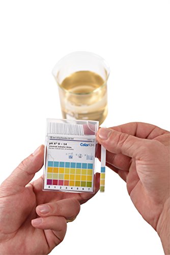 pH Strips, 0-14 Scale, for Testing Water pH, Made of Premium Litmus Paper (100 Strips)