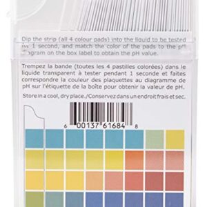 pH Strips, 0-14 Scale, for Testing Water pH, Made of Premium Litmus Paper (100 Strips)