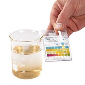 pH Strips, 0-14 Scale, for Testing Water pH, Made of Premium Litmus Paper (100 Strips)