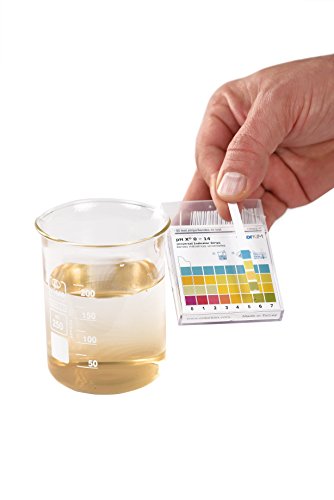 pH Strips, 0-14 Scale, for Testing Water pH, Made of Premium Litmus Paper (100 Strips)