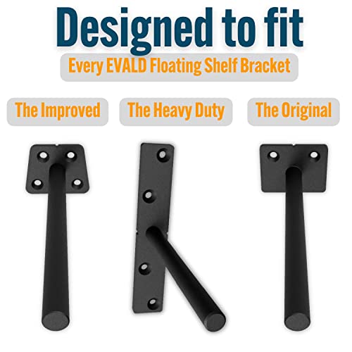 EVALD Dowel Jig Kit for Floating Shelf Bracket | 1/2 inch x 9.8 inch Drill Bit | Doweling Jig for Shelves and Mantels| Hardware Kit for Hidden Shelf Brackets | Floating Shelf DIY Woodworking Tool