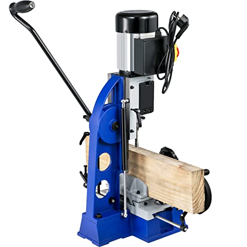 VEVOR Woodworking Mortise Machine, 1/2 HP 1400RPM Powermatic Mortiser, With Movable Work Bench Benchtop Mortising Machine, For Making Round Holes Square Holes Or Special Square Holes In Wood