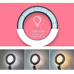 Webcam Streaming Light, Webcam Stand with 6'' Ring Light, USB Webcam Light Mount Kit for Logitech Webcam C920s C920 C930e C922x C930 C922 C925e C615 Brio - Dual 25 inch Arm Stand