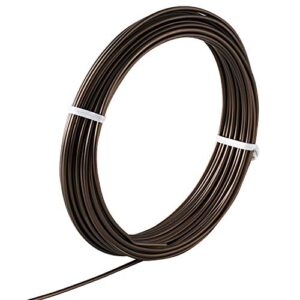 Hanafubuki Wazakura Japanese Bonsai Training Wire 3.5mm, Brown Anodized Coating Aluminum Made in Japan 150g - 18.7Ft(5.7m) 3.5mm