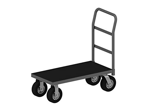 Durham EPTRM30368SPN95 Platform Truck, Black Rubber Tray mat